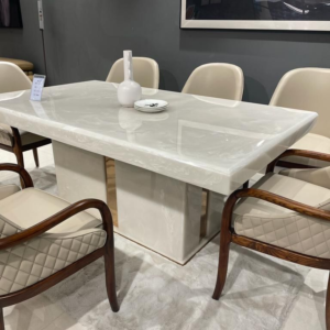 luxury 6 seater marble dining set