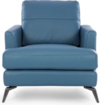 paris hf leather sofa one seater